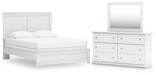 Load image into Gallery viewer, Bostwick Shoals Queen Panel Bed with Mirrored Dresser