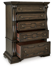 Load image into Gallery viewer, Maylee King Canopy Bed with Mirrored Dresser, Chest and Nightstand