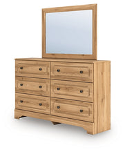 Load image into Gallery viewer, Aleaport Twin Panel Bed with Mirrored Dresser and Nightstand