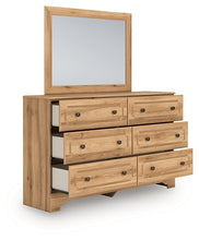 Load image into Gallery viewer, Aleaport Full Panel Bed with Mirrored Dresser