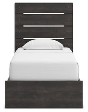 Load image into Gallery viewer, Hollivern Twin Panel Storage Bed with Mirrored Dresser, Chest and Nightstand