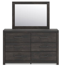 Load image into Gallery viewer, Hollivern Queen Panel Bed with Mirrored Dresser, Chest and Nightstand