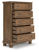 Load image into Gallery viewer, Feddinger King Storage Sleigh Bed with Mirrored Dresser, Chest and Nightstand