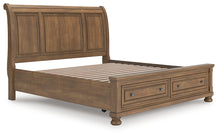 Load image into Gallery viewer, Feddinger King Storage Sleigh Bed with Mirrored Dresser, Chest and Nightstand