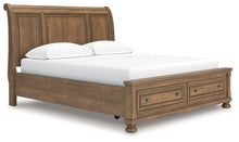 Load image into Gallery viewer, Feddinger California King Storage Sleigh Bed with Mirrored Dresser, Chest and Nightstand