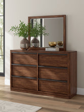 Load image into Gallery viewer, Dilenno King Canopy Bed with Mirrored Dresser