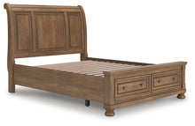 Load image into Gallery viewer, Feddinger Queen Storage Sleigh Bed with Mirrored Dresser, Chest and Nightstand