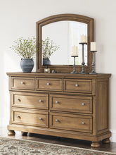 Load image into Gallery viewer, Feddinger King Panel Bed with Mirrored Dresser