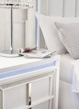 Load image into Gallery viewer, Chalanna King Upholstered Storage Bed with Mirrored Dresser, Chest and Nightstand