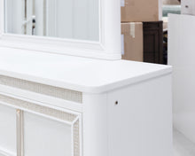 Load image into Gallery viewer, Chalanna King Upholstered Storage Bed with Mirrored Dresser, Chest and Nightstand