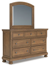 Load image into Gallery viewer, Feddinger California King Panel Bed with Mirrored Dresser