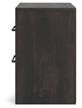 Load image into Gallery viewer, Hollivern Full Panel Bed with Mirrored Dresser and Nightstand