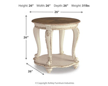 Load image into Gallery viewer, Realyn Round End Table