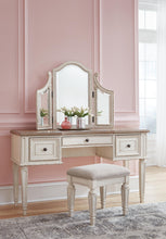 Load image into Gallery viewer, Realyn Vanity/Mirror/Stool (3/CN)
