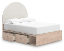 Load image into Gallery viewer, Arloster Full Upholstered Panel Bed with Storage