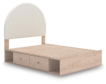Load image into Gallery viewer, Arloster Full Upholstered Panel Bed with Storage