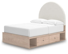 Load image into Gallery viewer, Arloster Full Upholstered Panel Bed with Storage