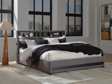 Load image into Gallery viewer, Verishaw California King Upholstered Bed with Wireless Audio