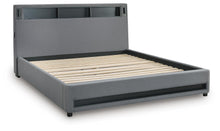 Load image into Gallery viewer, Verishaw California King Upholstered Bed with Wireless Audio