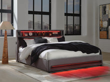 Load image into Gallery viewer, Verishaw California King Upholstered Bed with Wireless Audio