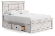 Load image into Gallery viewer, Makidern Queen Panel Storage Bed