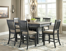 Load image into Gallery viewer, Tyler Creek Counter Height Dining Table and 6 Barstools