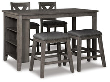 Load image into Gallery viewer, Caitbrook Counter Height Dining Table and 4 Barstools