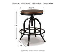 Load image into Gallery viewer, Valebeck Counter Height Dining Table and 4 Barstools