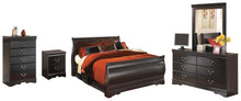 Load image into Gallery viewer, Huey Vineyard Queen Sleigh Bed with Mirrored Dresser, Chest and Nightstand