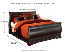 Load image into Gallery viewer, Huey Vineyard Queen Sleigh Bed with Mirrored Dresser