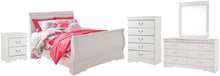 Load image into Gallery viewer, Anarasia Full Sleigh Bed, Dresser, Mirror, Chest and Nightstand