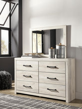 Load image into Gallery viewer, Cambeck Queen Panel Bed with 4 Storage Drawers with Mirrored Dresser