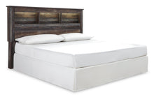 Load image into Gallery viewer, Drystan King/California King Bookcase Headboard Bed with Mirrored Dresser