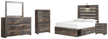 Load image into Gallery viewer, Drystan Full Panel Bed with 4 Storage Drawers, Dresser, Mirror, Chest and Nightstand