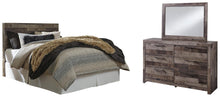 Load image into Gallery viewer, Derekson Queen/Full Panel Headboard Bed with Mirrored Dresser