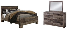 Load image into Gallery viewer, Derekson Queen Panel Bed with Mirrored Dresser