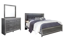 Load image into Gallery viewer, Lodanna King Panel Bed with Mirrored Dresser