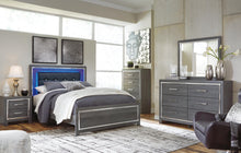 Load image into Gallery viewer, Lodanna Queen Panel Bed with Mirrored Dresser