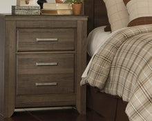 Load image into Gallery viewer, Juararo Queen Panel Bed with Mirrored Dresser, Chest and Nightstand