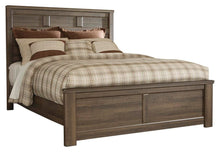Load image into Gallery viewer, Juararo California King Panel Bed with Mirrored Dresser, Chest and Nightstand