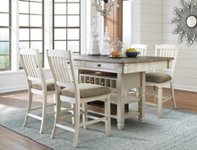 Load image into Gallery viewer, Bolanburg Counter Height Dining Table and 4 Barstools