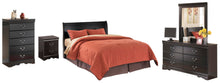 Load image into Gallery viewer, Huey Vineyard Queen Sleigh Headboard Bed with Mirrored Dresser, Chest and Nightstand
