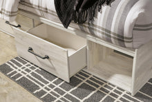 Load image into Gallery viewer, Cambeck King Panel Bed with 4 Storage Drawers with Mirrored Dresser, Chest and Nightstand
