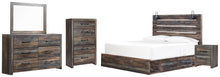 Load image into Gallery viewer, Drystan King Panel Bed with 2 Storage Drawers, Dresser, Mirror, Chest and Nightstand