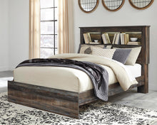 Load image into Gallery viewer, Drystan Queen Bookcase Bed with Mirrored Dresser