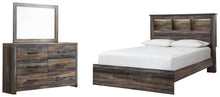 Load image into Gallery viewer, Drystan Queen Bookcase Bed with Mirrored Dresser