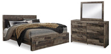 Load image into Gallery viewer, Derekson King Panel Bed with 2 Storage Drawers with Mirrored Dresser