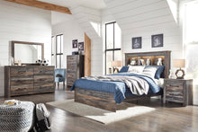 Load image into Gallery viewer, Drystan Full Bookcase Bed with Mirrored Dresser