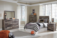 Load image into Gallery viewer, Derekson Twin Panel Headboard Bed with Mirrored Dresser, Chest and Nightstand