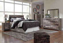 Load image into Gallery viewer, Derekson Queen/Full Panel Headboard Bed with Mirrored Dresser, Chest and Nightstand